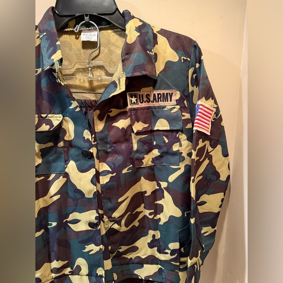 3 pc Camouflage Army Jacket and Pants Set Boys - Picture 3 of 9